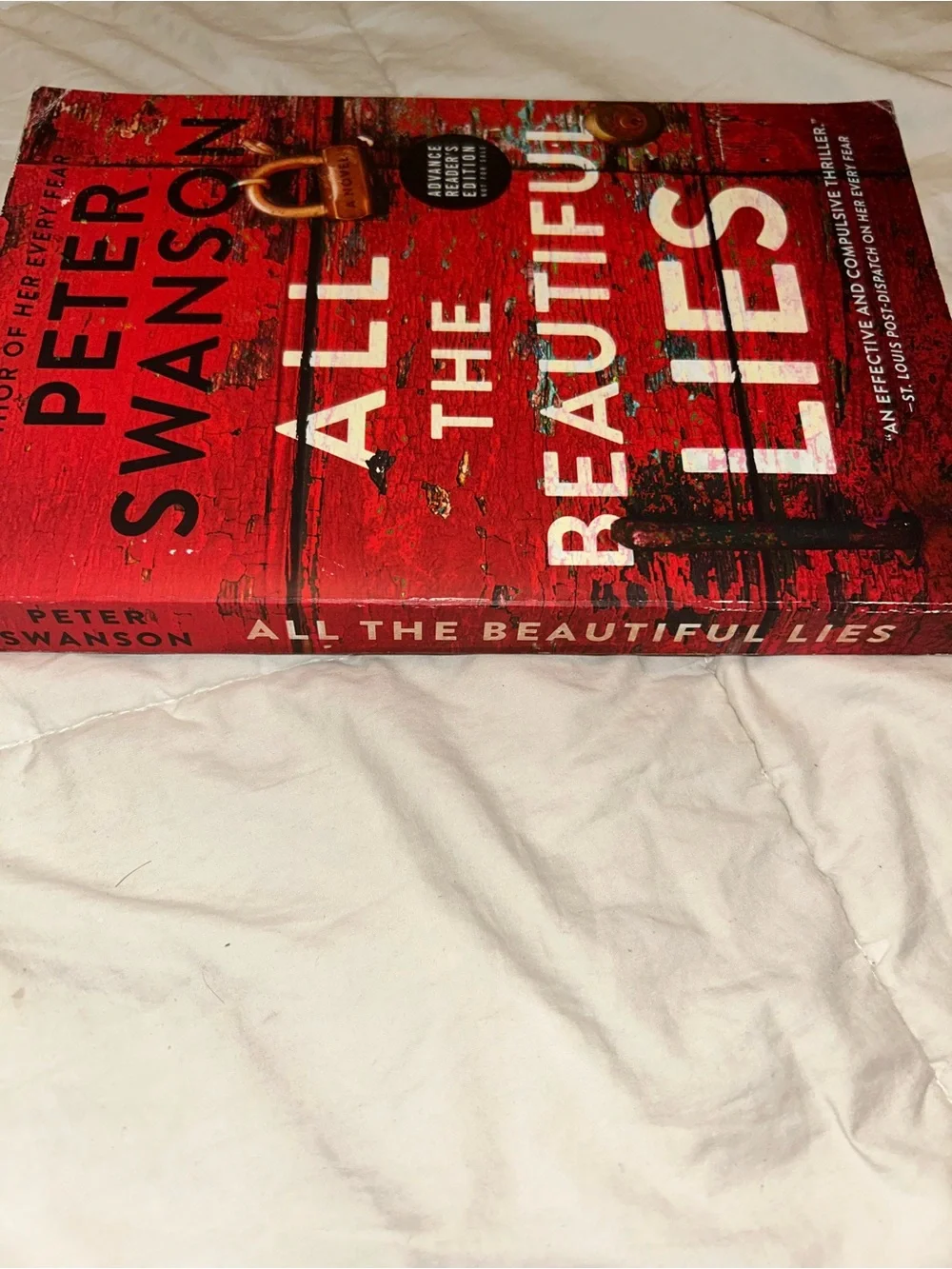 All The Beautiful Lies by Peter Swanson, Paperback, 2018